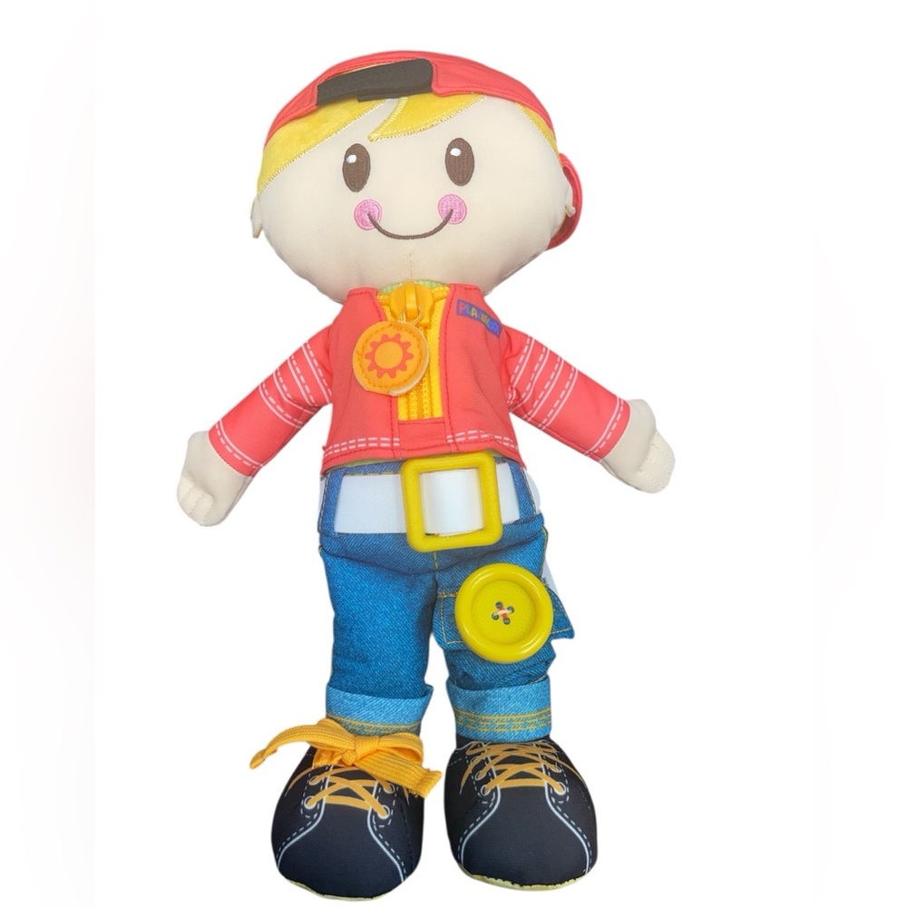 Playskool Dressy Kids Doll Blonde Hair Learning Teaching Activity Plush Doll